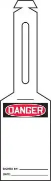 AccuForm Loop 'n Strap™ Tag OSHA Danger Safety Tag | 25 Pk TAL321