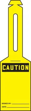 AccuForm Loop 'n Strap™ Tags OSHA Caution Safety Tag | 25 Pk TAL325