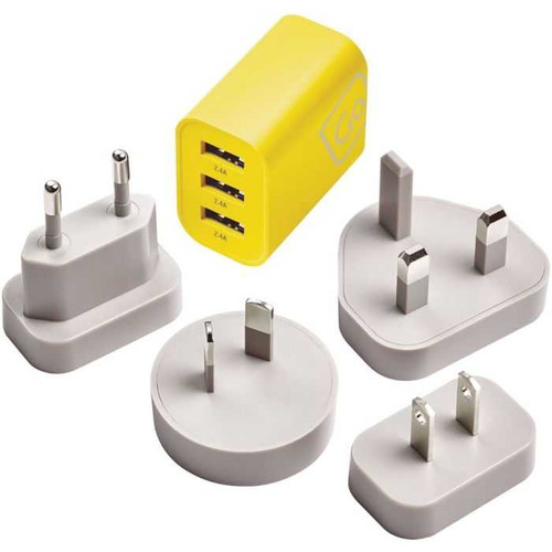 Go Travel Worldwide 3 Port USB-A Charger 369692