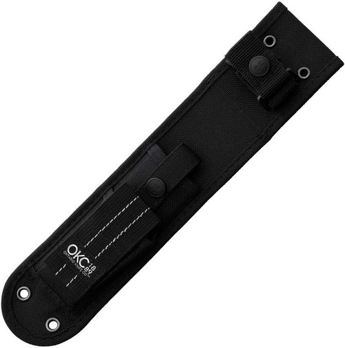 Ontario Fixed Blade Bushcraft Seax Sheath | Black Polyester