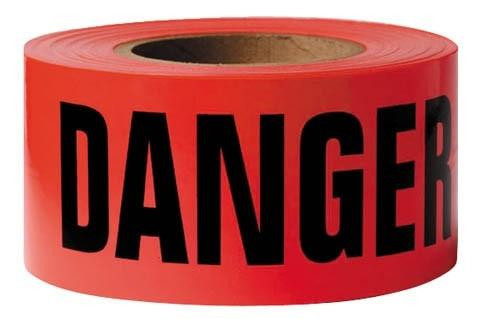 Trinity Danger Barricade Tape, 3" x 300' DANGER300