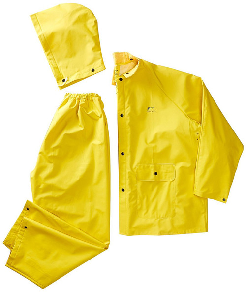 Dunlop/Onguard Dunlop Onguard Sitex 3 Piece Polyester/PVC Rainsuit, Yellow 76522