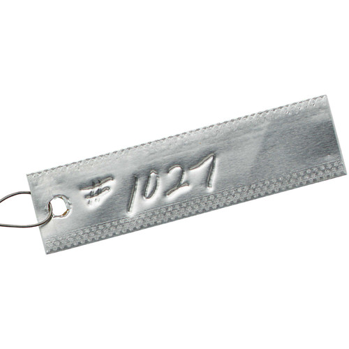 Jim-Gem/FS Double-Faced Aluminum Tags | AL Tags, Box of 500 | 3/4" x 3" 79500