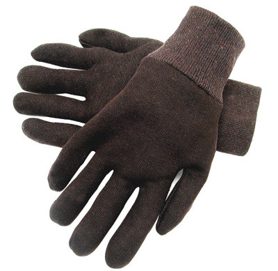 RADNOR RADNOR Brown Standard Jersey Gloves | Pack of 12 | 9 oz. Cotton/Poly Blend | Men's Large 750R