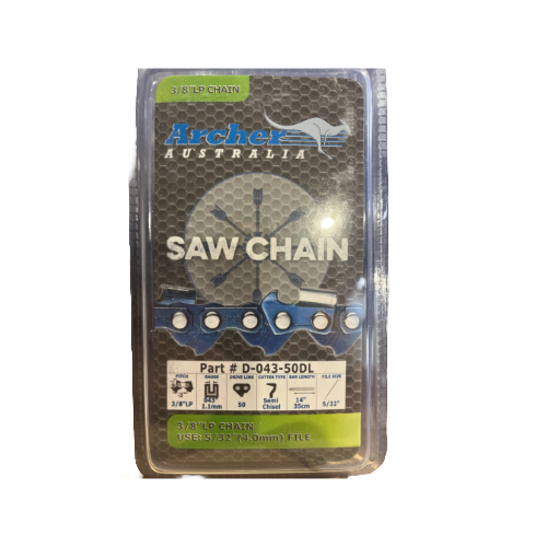 Archer Archer Pruner Chainsaw Chain | 3/8LP-043-50DL | Semi-Chisel | For 14" Pole Pruner Saws D-043-50DL