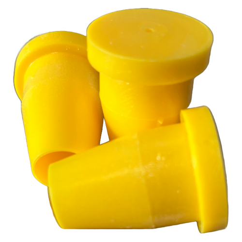 SURV-KAP Plastic Survey Markers for 1/2" Rebar or 3/4" pipe | Unstamped | Yellow SURV-KAP Plastic Survey Markers for 1/2" Rebar or 3/4" pipe | Unstamped | Yellow