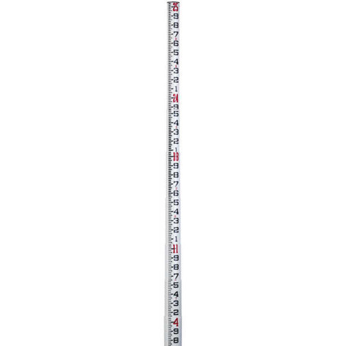 Sokkia Sokkia 32 ft. SK Fiberglass Oval Level Rod | 9 sections | Attached Footplate 807349