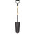 Union Tools Drain & Post Spade | 14" Round Blade | 27" Hardwood D Grip Handle
