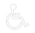 21-1/2" x 19" Handicap Pavement Stencil | 1-1/2" Stroke