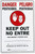 Jim-Gem/FS Pesticide Warning Signs, Bilingual, Plastic 219, Plastic