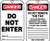 OSHA Danger Safety Tag: Do Not Enter | 5 pk