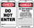 AccuForm OSHA Danger Safety Tag: Do Not Enter | 25 pk MDT164CTP