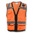 Radians SV59Z -2Z Class II Heavy Duty Surveyor's Safety Vest with Zipper
