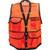 Jim-Gem/FS Jim-Gem 8-Pocket Nylon Mesh Cruiser Vest, Hi-Viz Orange or Tan 94664