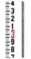 Seco LR-PRO 25' Easy to Read Round Level Rod | Graduated in 10ths