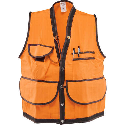 Jim-Gem Pro Orange 10 Pocket Cruiser Vest, 1000D Cordura Nylon at