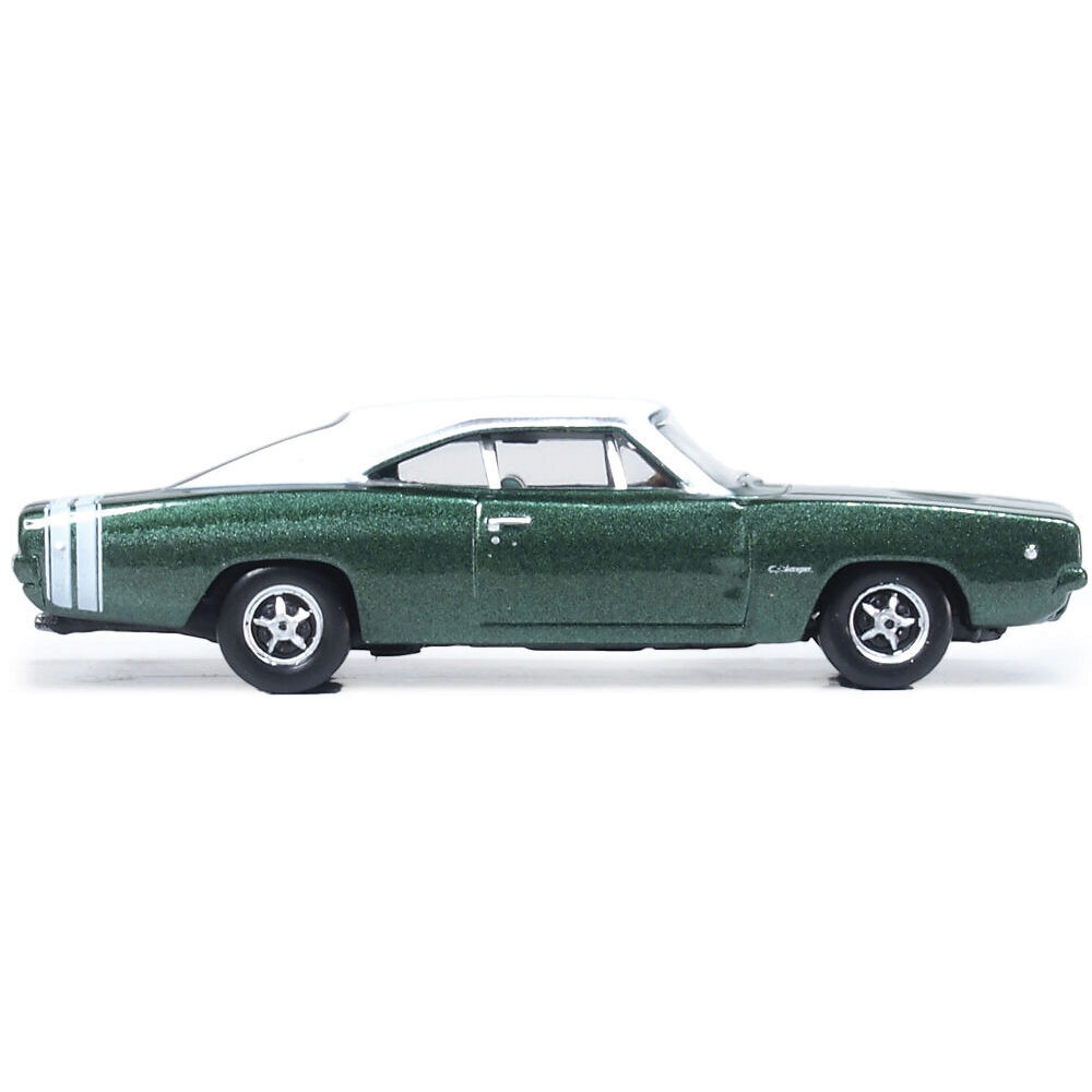1968 Dodge Charger - Racing Green / White 1:87 Scale