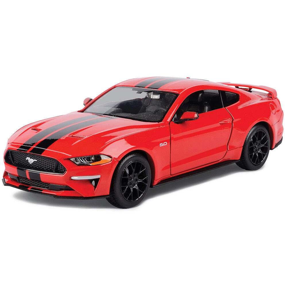 2018 Ford Mustang GT - Red w/ Black stripes 1:24 Scale | Collectable ...