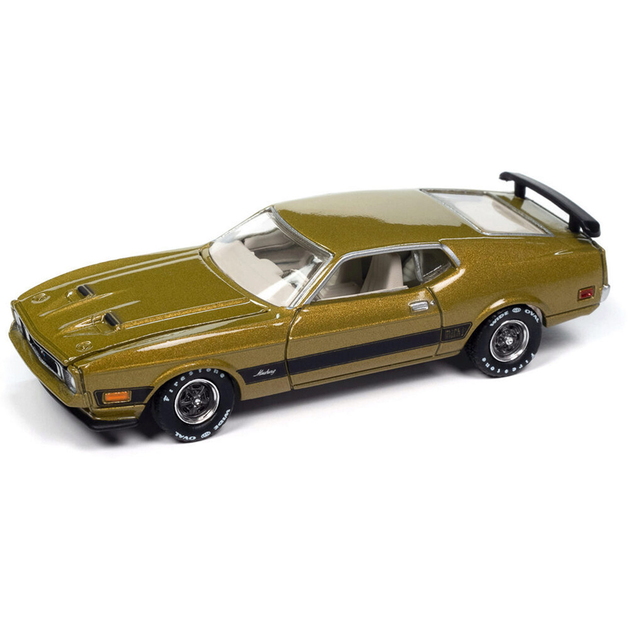 1973 Ford Mustang Mach 1 - Bright Green Poly 1:64 Scale