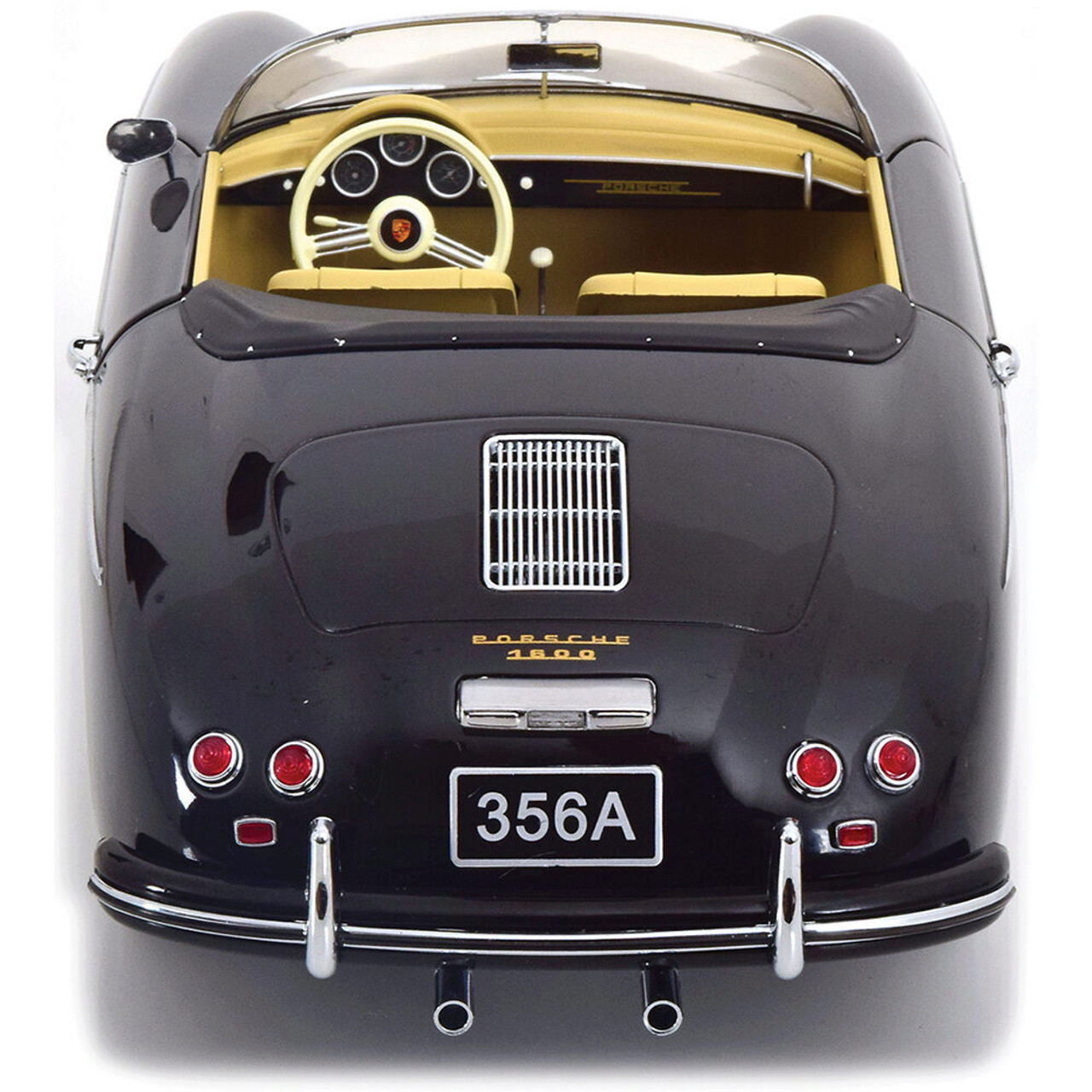 305-051 KK 1/12 ポルシェ 356 A Speedster 1/12 KK-Scale 1958 Porsche 356 A Speedster (Black) Car Model