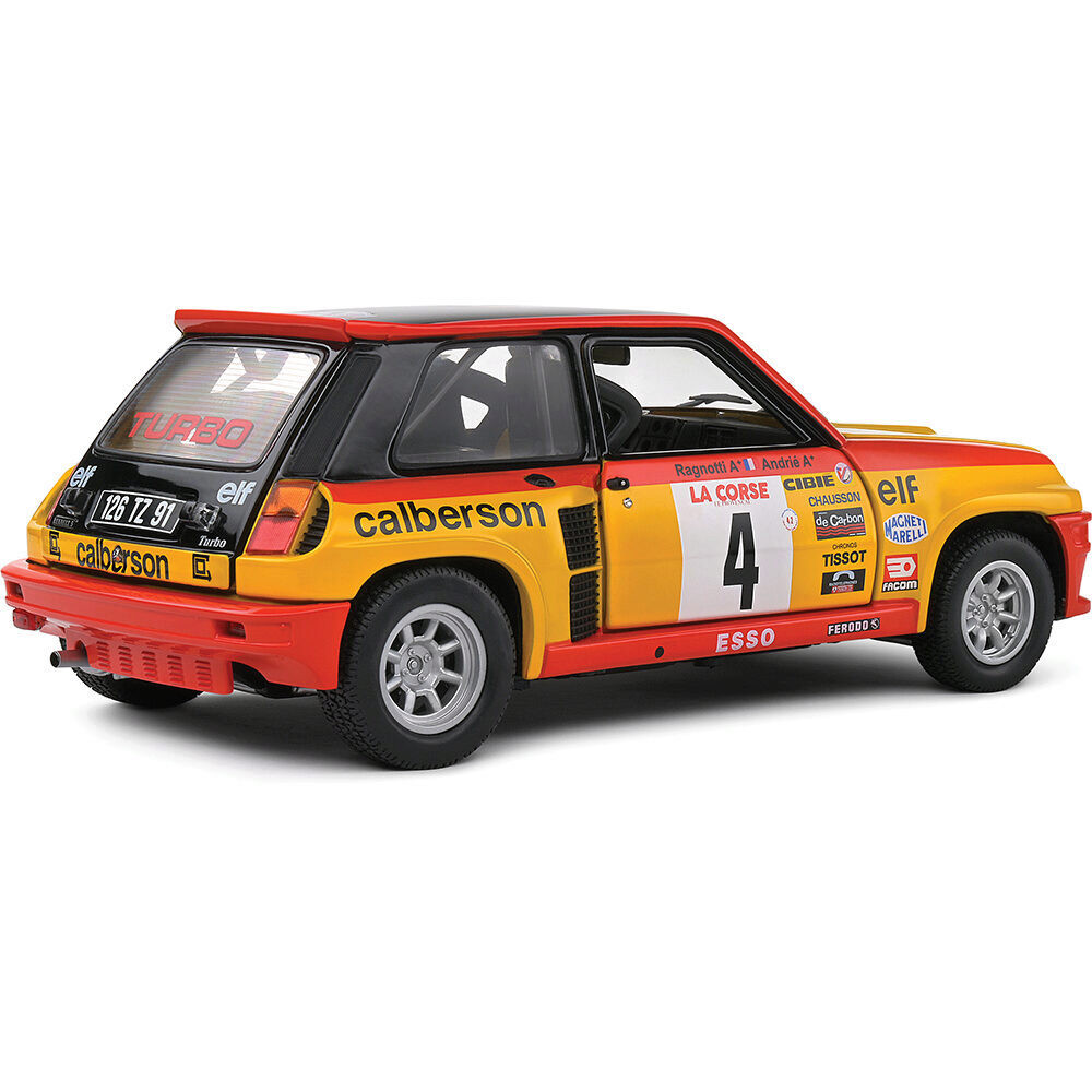 1980 Renault 5 Turbo Yellow #4 Ragnotti/Andrie Tour De Corse 1:18
