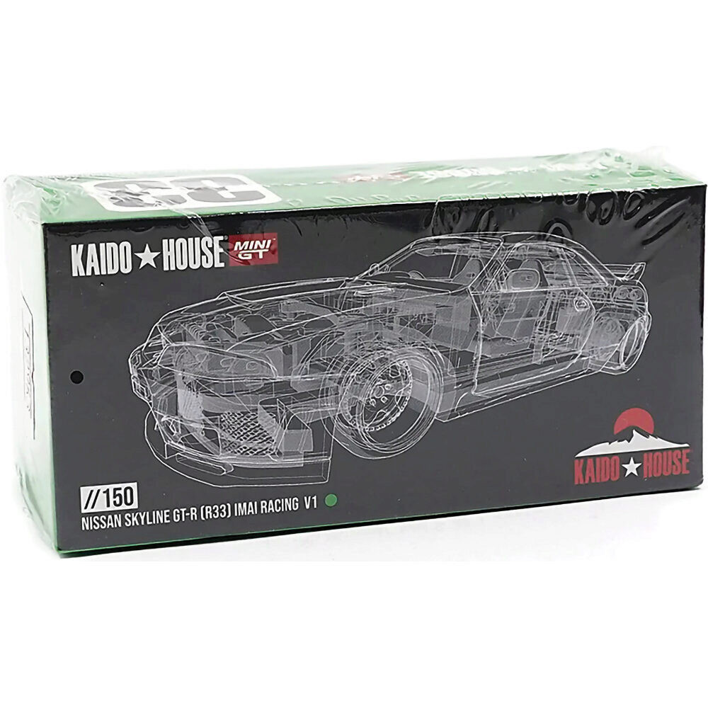 kaoページになります。サルグミンヌRighi【E】 Nissan Skyline GT-R (R33) Imai Racing V1 - Green 1:64 Scale