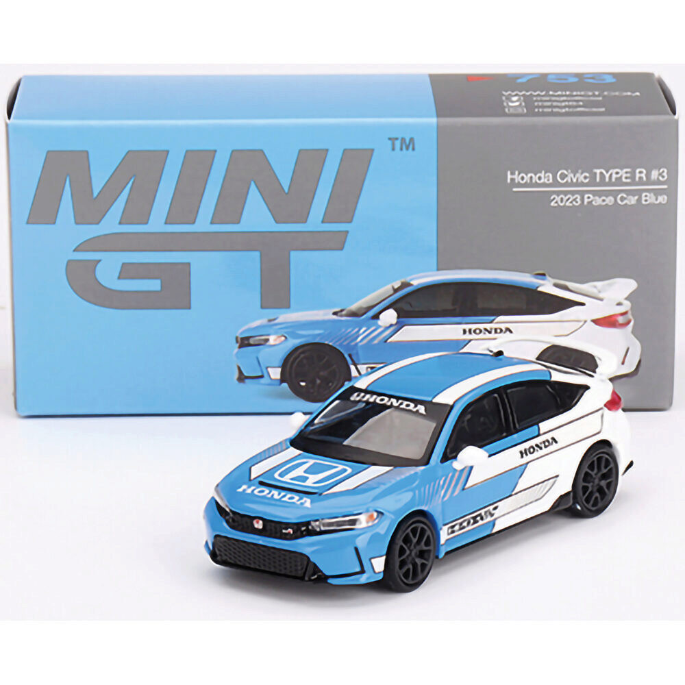 2023 Honda Civic Type R #3 Pace Car - Blue 1:64 Scale