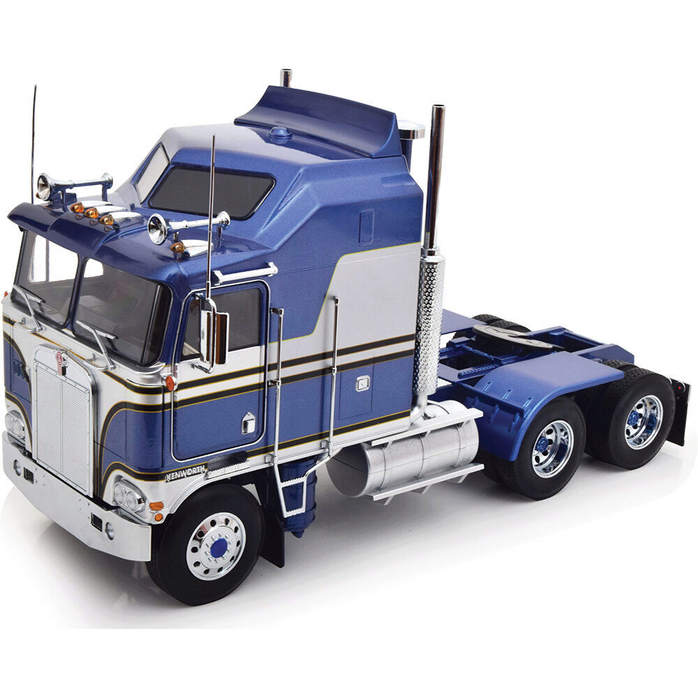 1/18 ケンワース エアロダイン K100 トラクター&トレーラー セット 1976 Kenworth K100 Aerodyne - Blue/Silver 1:18 Scale | Collectable