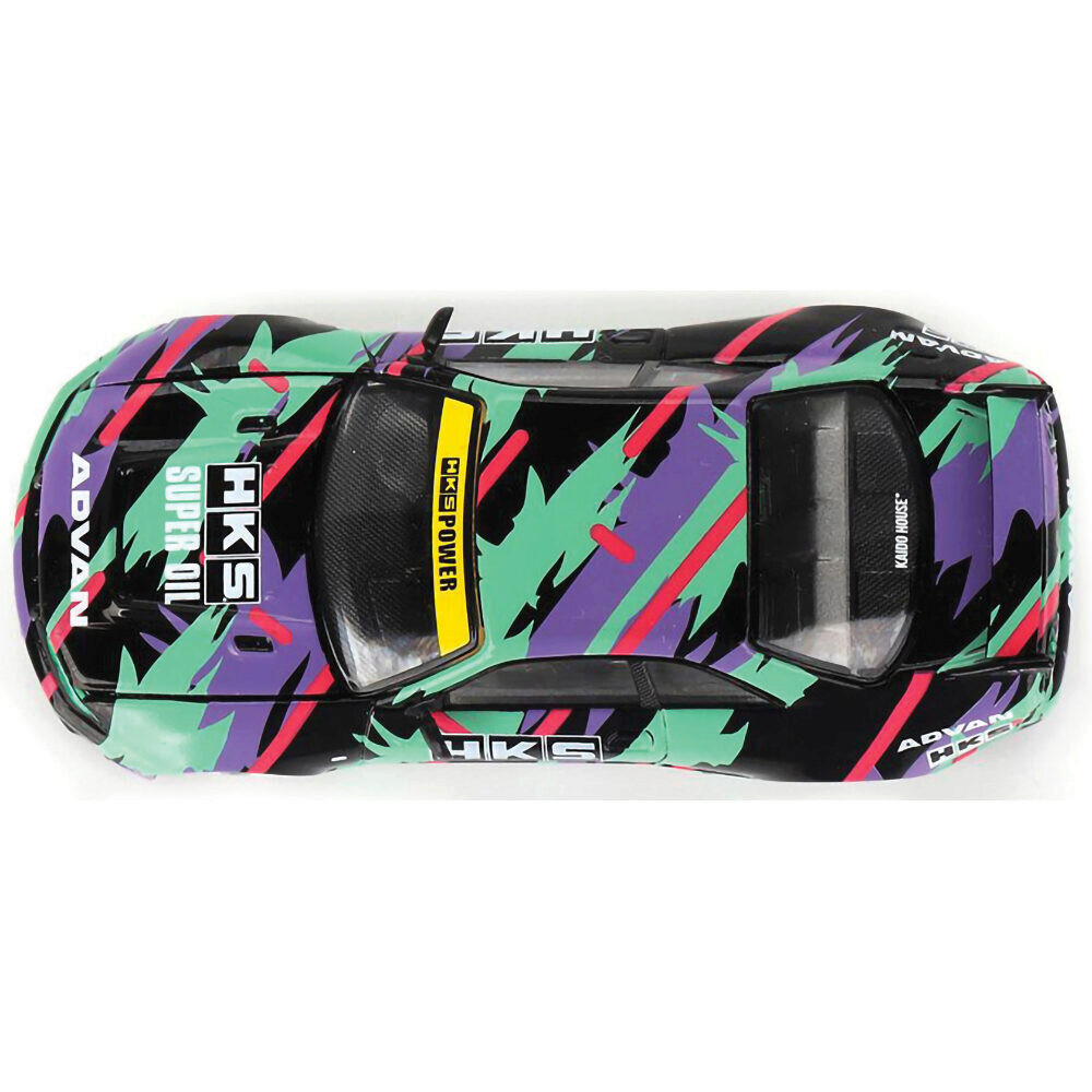 1/64 スカニア　HKS Nissan Skyline GT-R (R33) HKS V1 - Black Green 1:64 Scale