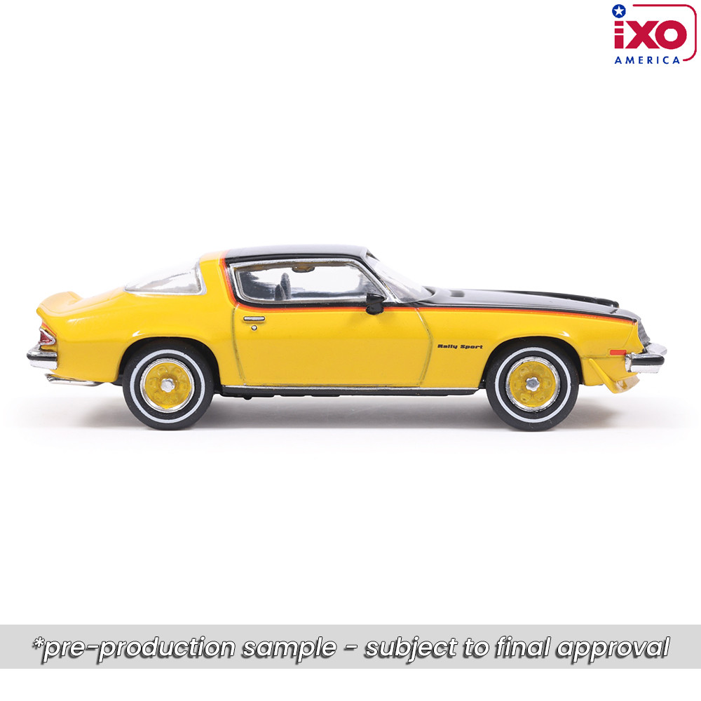 1976 Chevrolet Camaro Rally Sport - Bright Yellow and Black 1:64