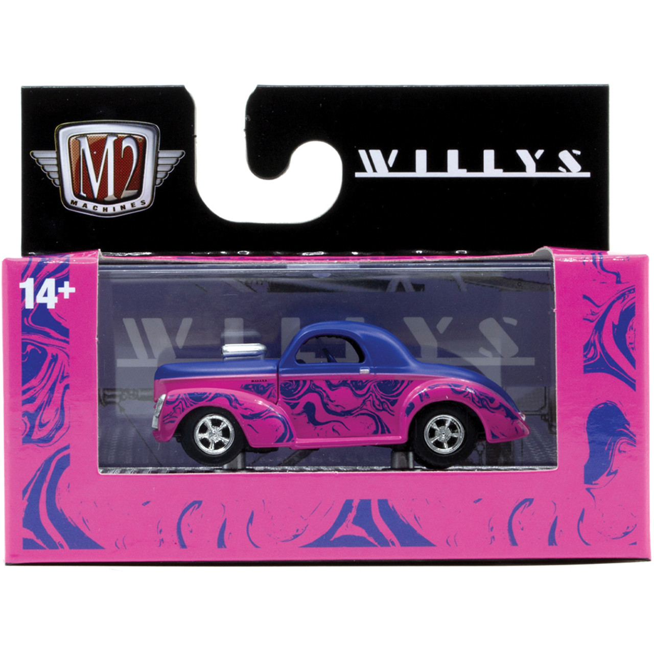 1/64 マイスト 積載車 Willys Coupe 1941 Willys Coupe - Pink 1:64 Scale | Collectable Diecast