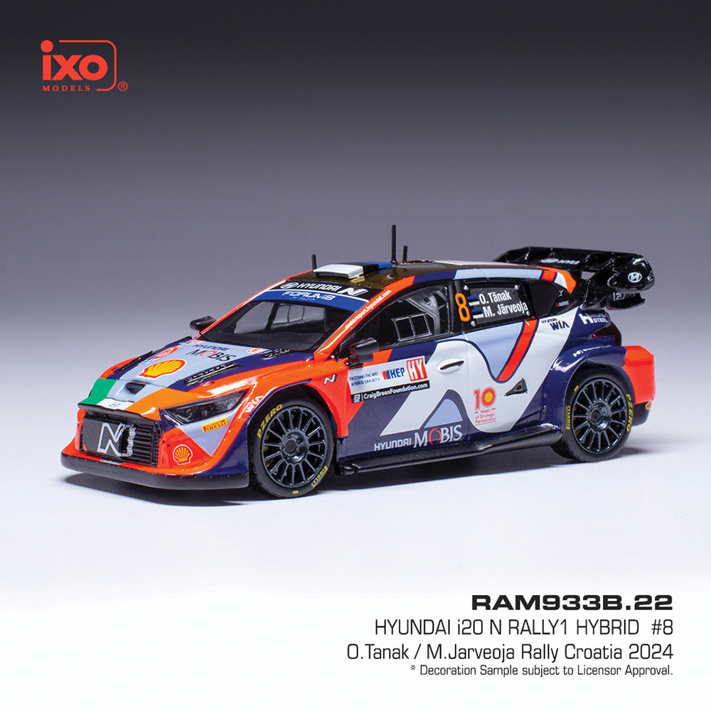 【未開封】Hyundai i20 N WRC Rally1 1/43 Ixo 1:43 Model Car Hyundai I20 N Rally1 Wrc Ott Tanak #8 Rally