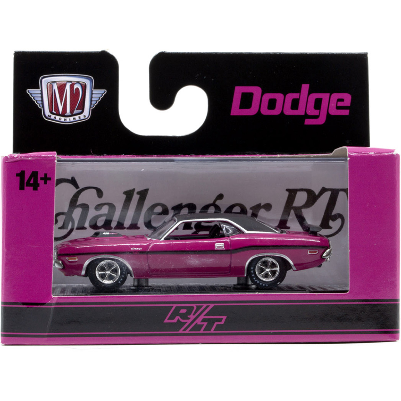 激レア　1/64 1970 DODGE CHARGER パープル　ピンク 1970 Dodge Charger R/T Purple Metallic with White Top and