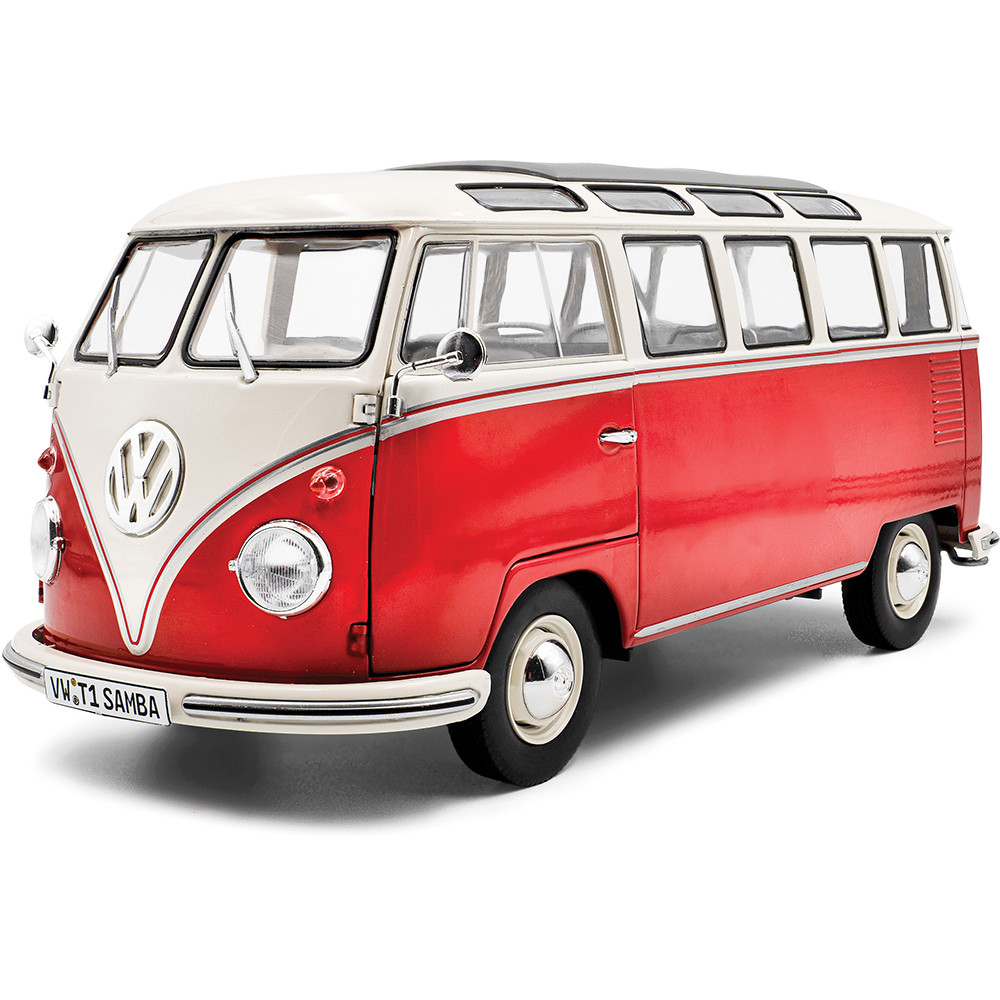 1962 Volkswagen T1 Samba - Red/White 1:18 Scale | Collectable Diecast
