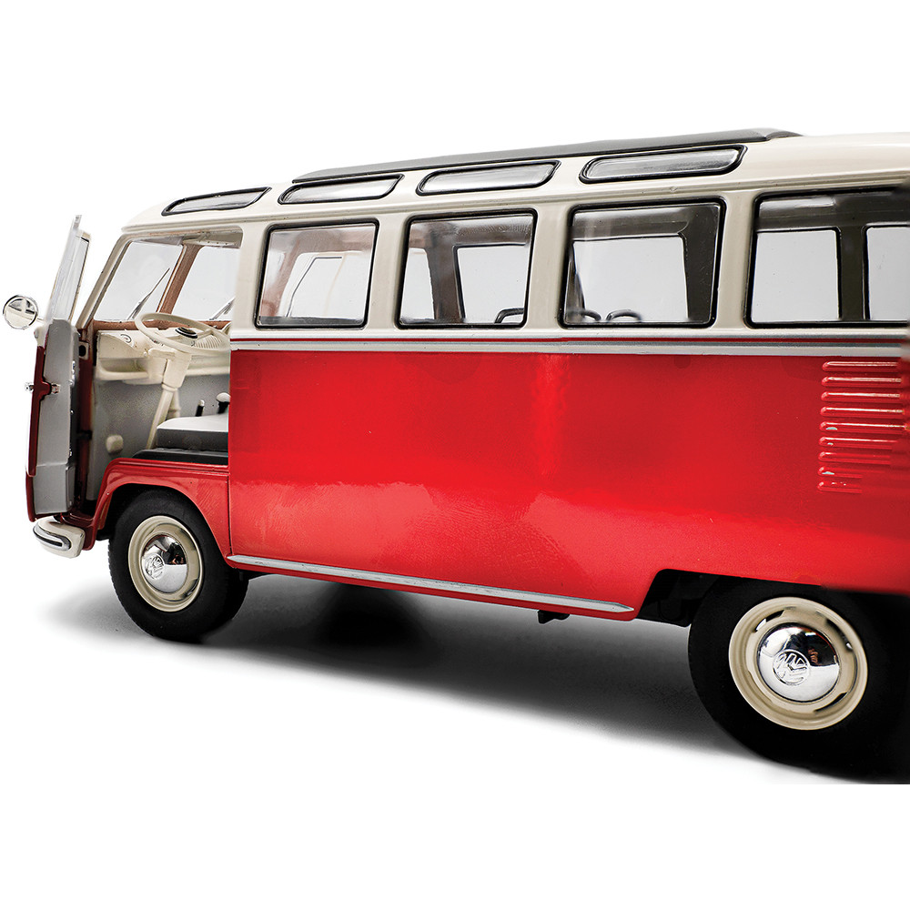 1962 Volkswagen T1 Samba - Red/White 1:18 Scale | Collectable Diecast
