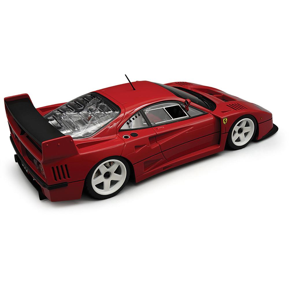 1996 Ferrari F40 LM Press Car - Red with White wheels 1:18 Scale