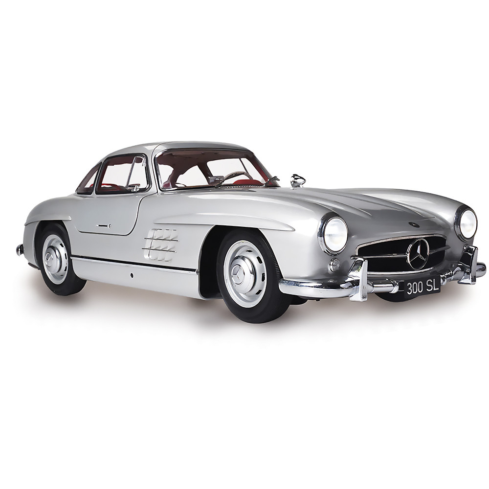 1955 Mercedes Benz 300SL Gullwing Coupe - Silver 1:8 Scale