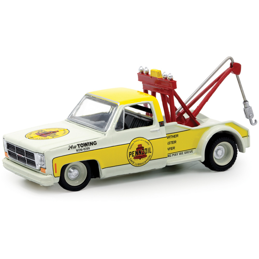 1975 GMC Sierra Grande 15 Tow Truck - Pennzoil 1:64 Scale