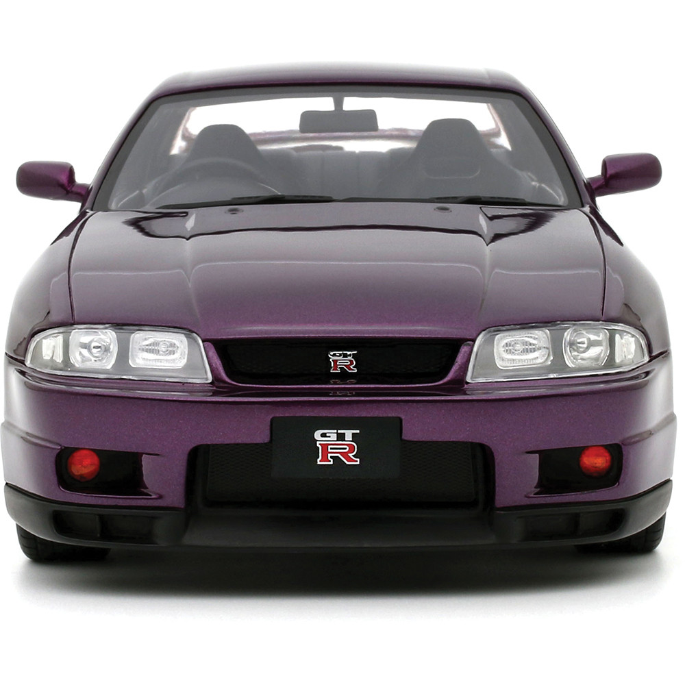Miniature Nissan Skyline GTR R34 V-Spec – HPI 1/43, Midnight Purple III, Comme Neuve