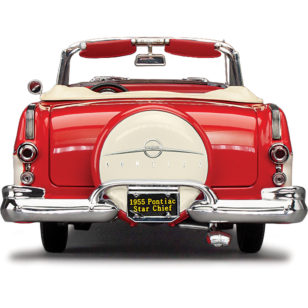1955 Pontiac Star Chief Open Convertible - Bolero Red/Castle Gray