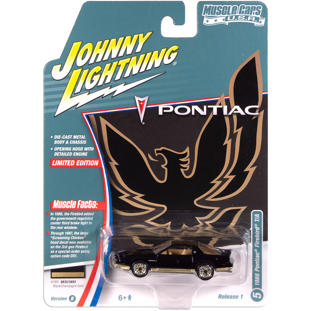 1986 Pontiac Trans Am King of the Jungle - Black w/Gold Lower 1:64