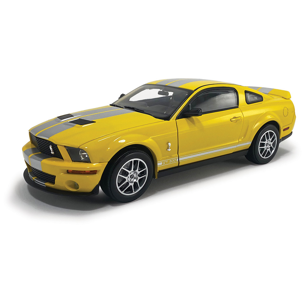 2007 Ford Mustang G.T. 500 - Yellow 1:18 Scale | Collectable Diecast