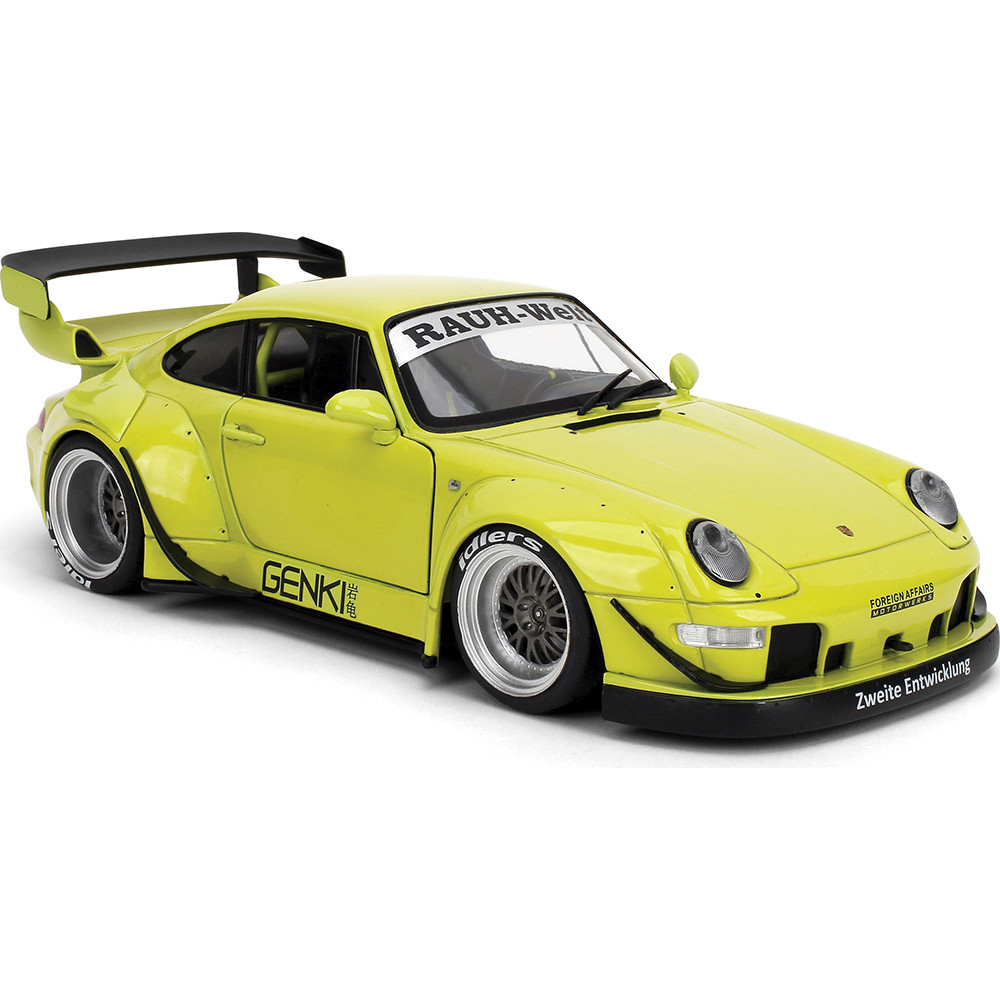 【限定50】1/18 RWB 997 Yellow With Mr. Nakai Porsche RWB Genki - Yellow 1:18 Scale | Collectable Diecast