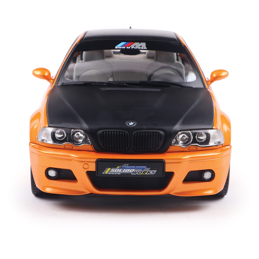 Miniature BMW E46 M3 COUPESOLIDO WORKS ORANGE 2000 1/18 1/18