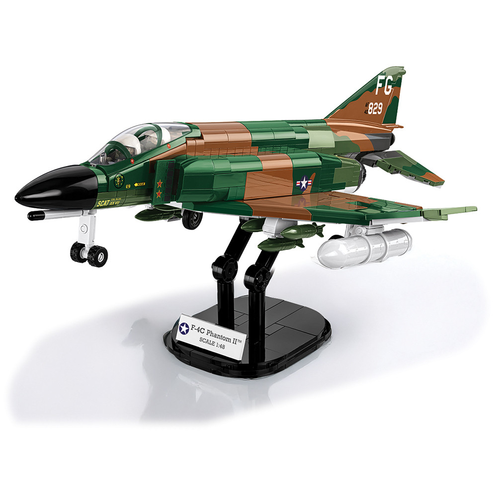 F-4C Phantom II Jet Fighter Building Brick Set 1:48 Scale