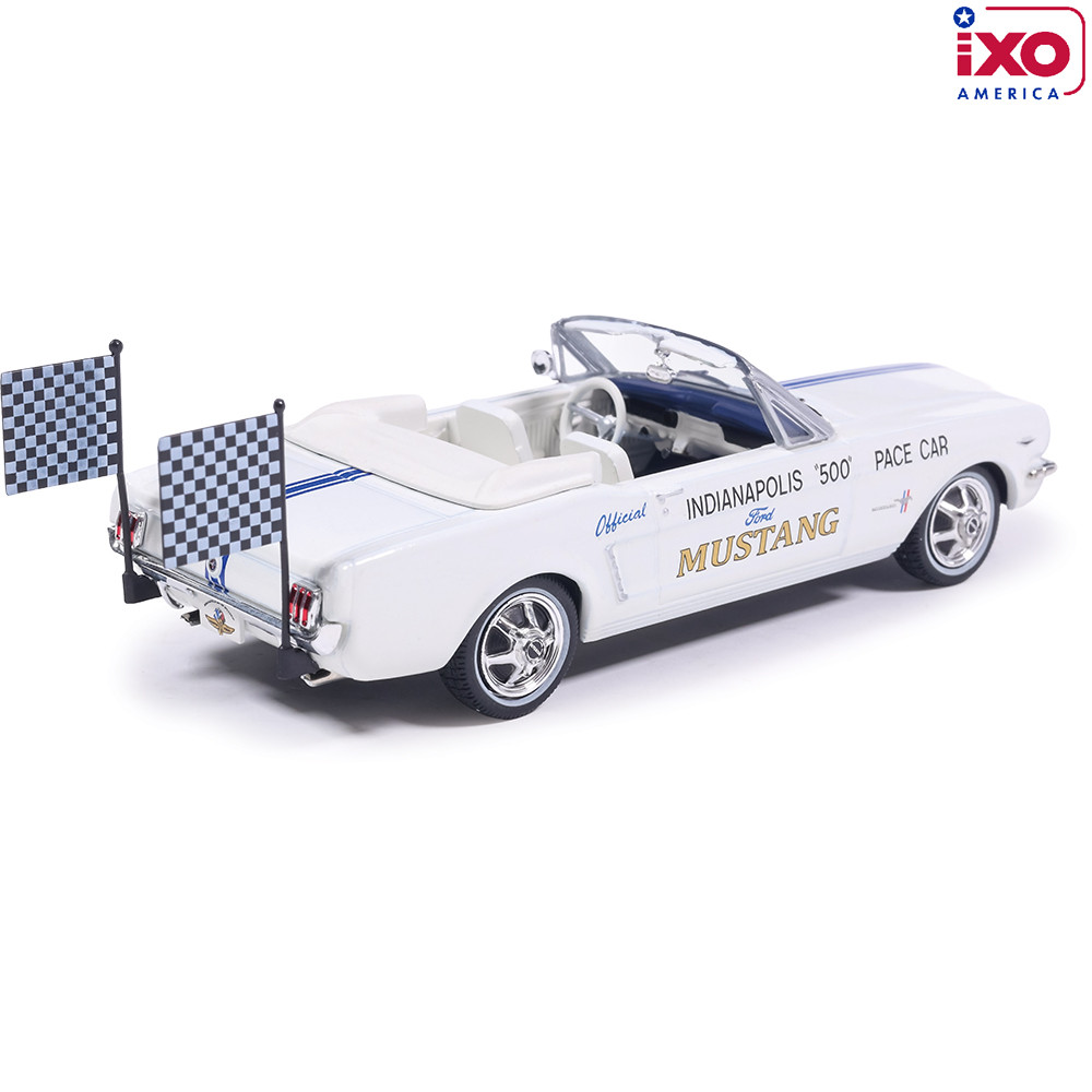 1964 1/2 Ford Mustang Indianapolis 500 Pace Car - White 1:43 Scale