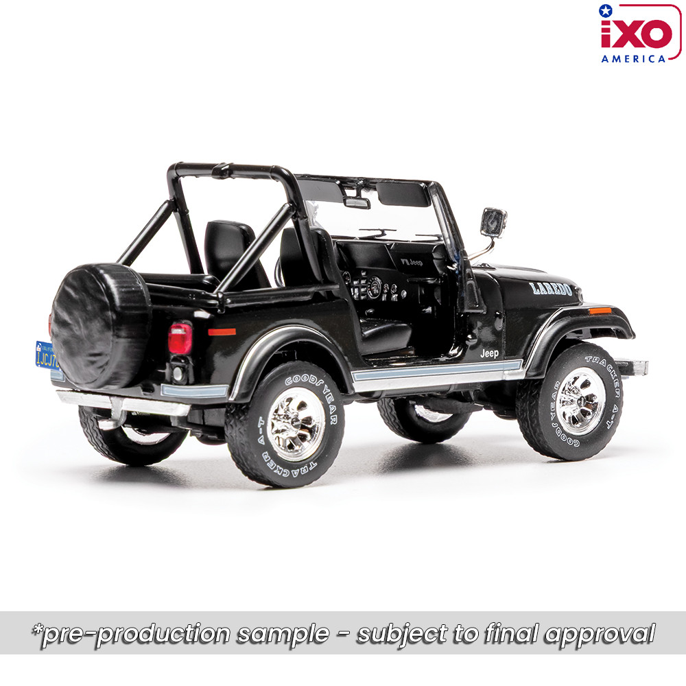 1986 Jeep CJ-7 Laredo - Black 1:43 Scale | Collectable Diecast