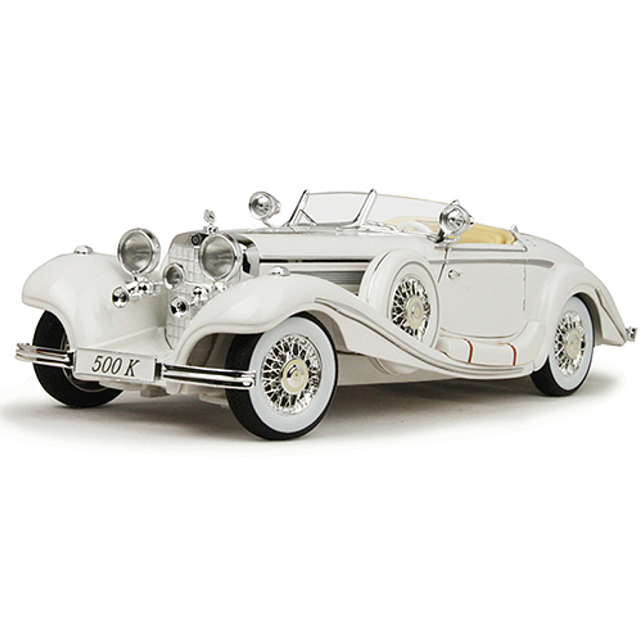 1936 Mercedes 500K Roadster 1:18 Scale Diecast Replica Model