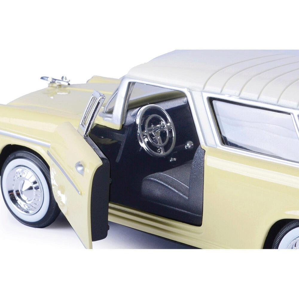 1955 Chevy Bel Air Nomad Wagon 1/24 シボレー 1955 Chevy Bel Air Nomad - Yellow 1:24 Scale | Collectable Diecast
