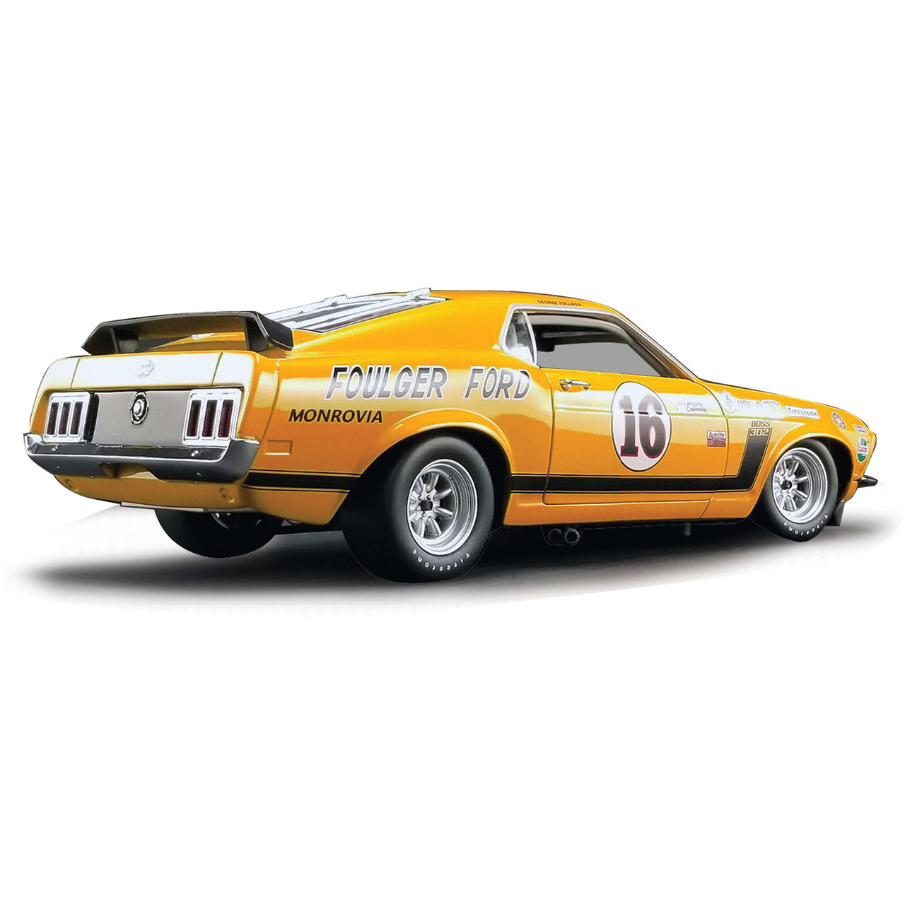 1970 Boss 302 Trans Am Mustang - #16 George Follmer 1:18 Scale Diecast  Replica Model by Acme